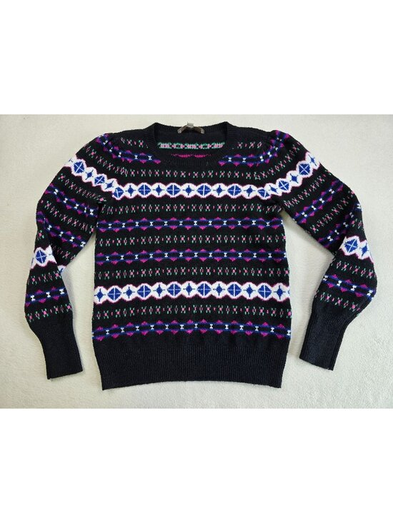 LOFT Sweaters - Loft XS Black Fair Isle Sweater Knit